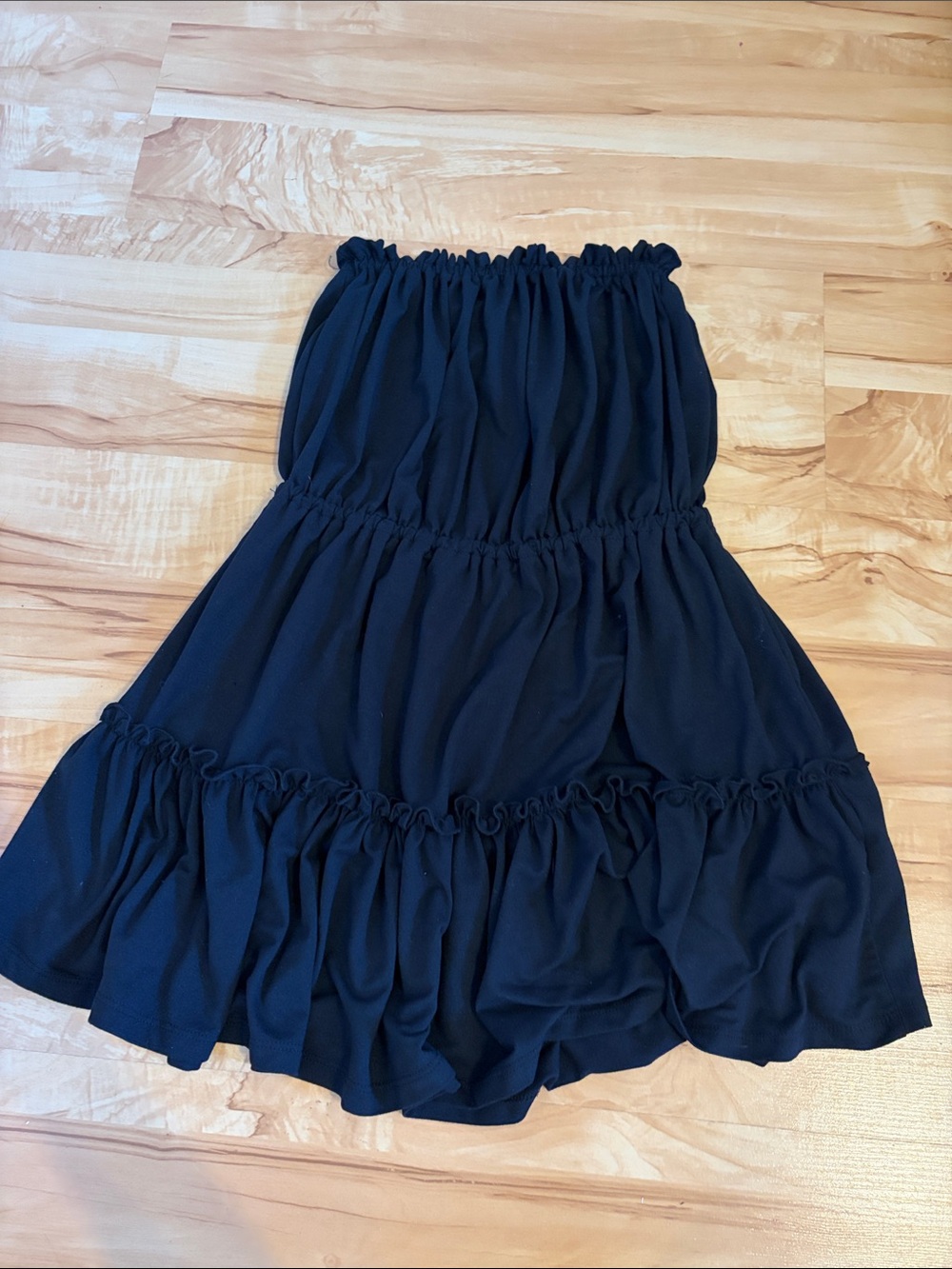 Black Tiered Ruffle Women's dress